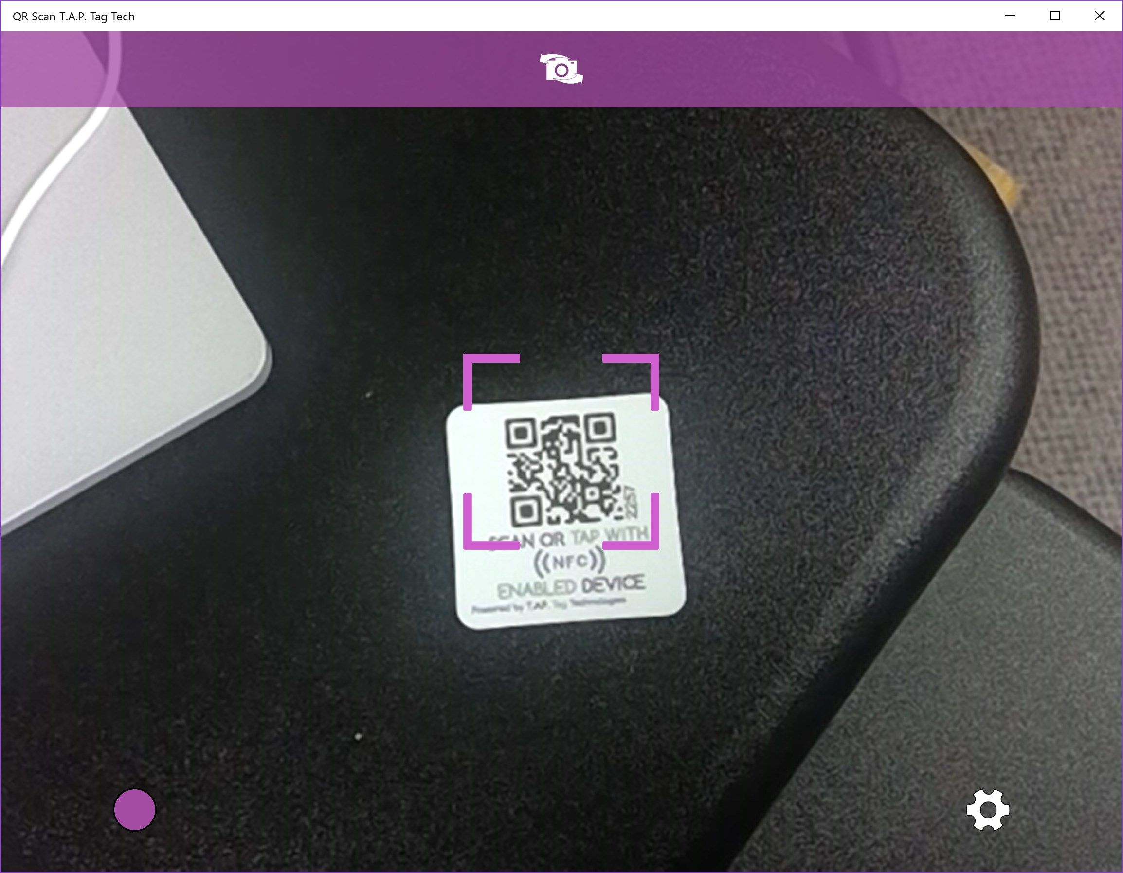 Scan a T.A.P. tag with a color context to open new content!
