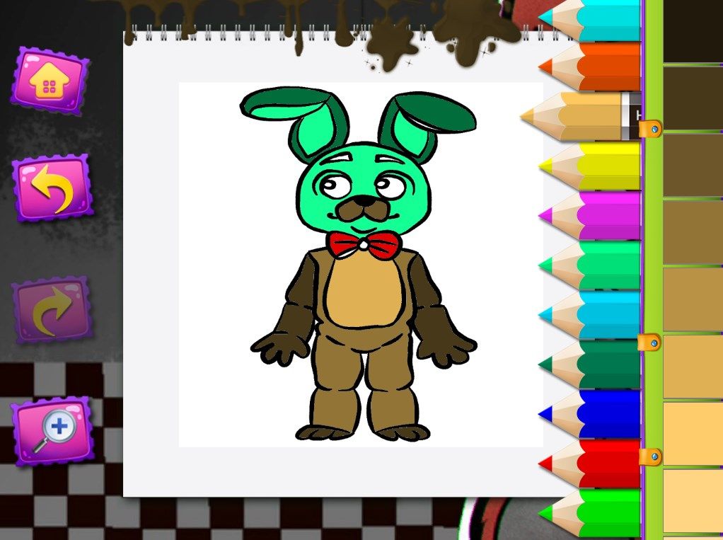Five coloring nightsmare game