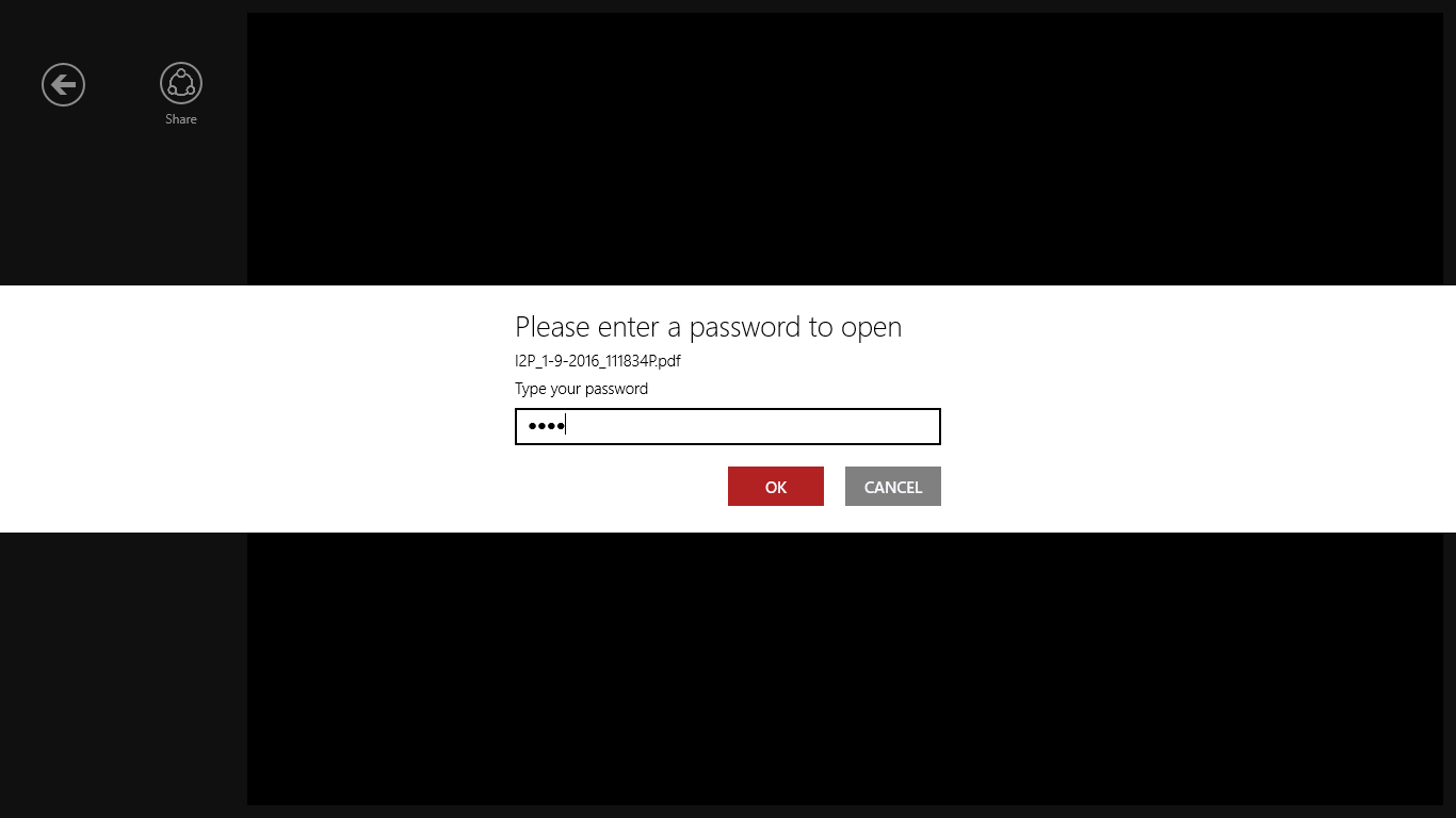 Enter password to open