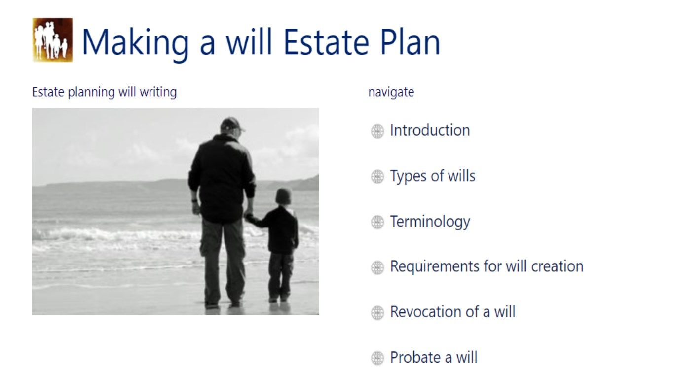 Making a will & Estate Planning Guide