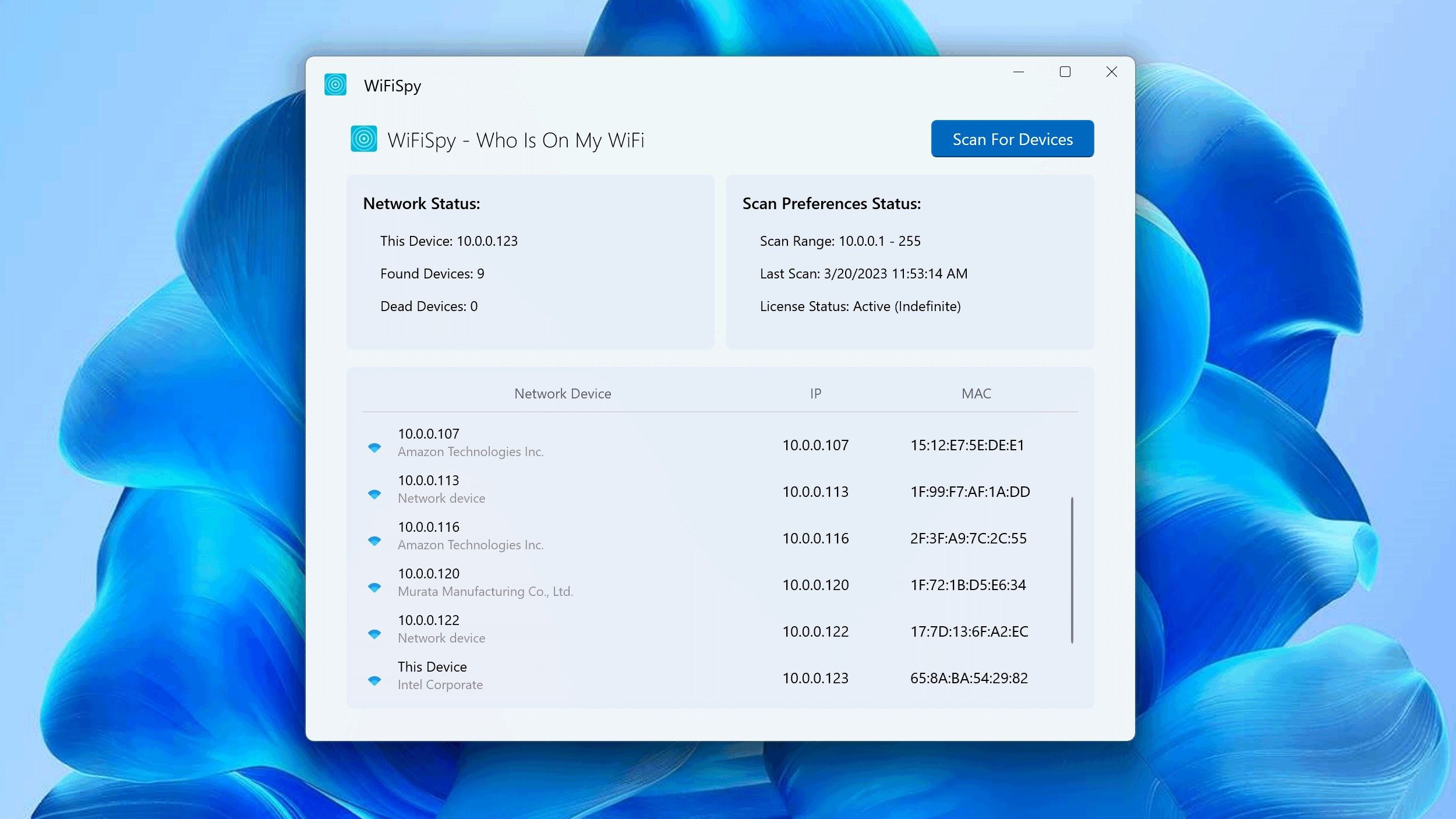 WiFiSpy - Who Is On My WiFi