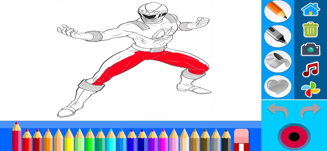 The power rangers Coloring