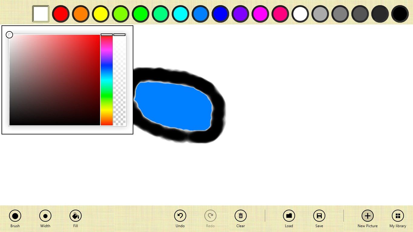 You can choose between predefined colors or create yours