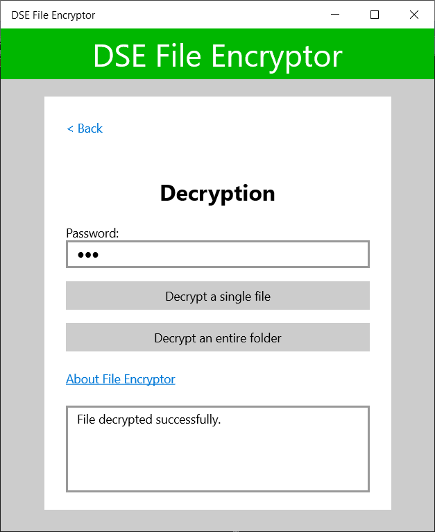 DSE File Encryptor