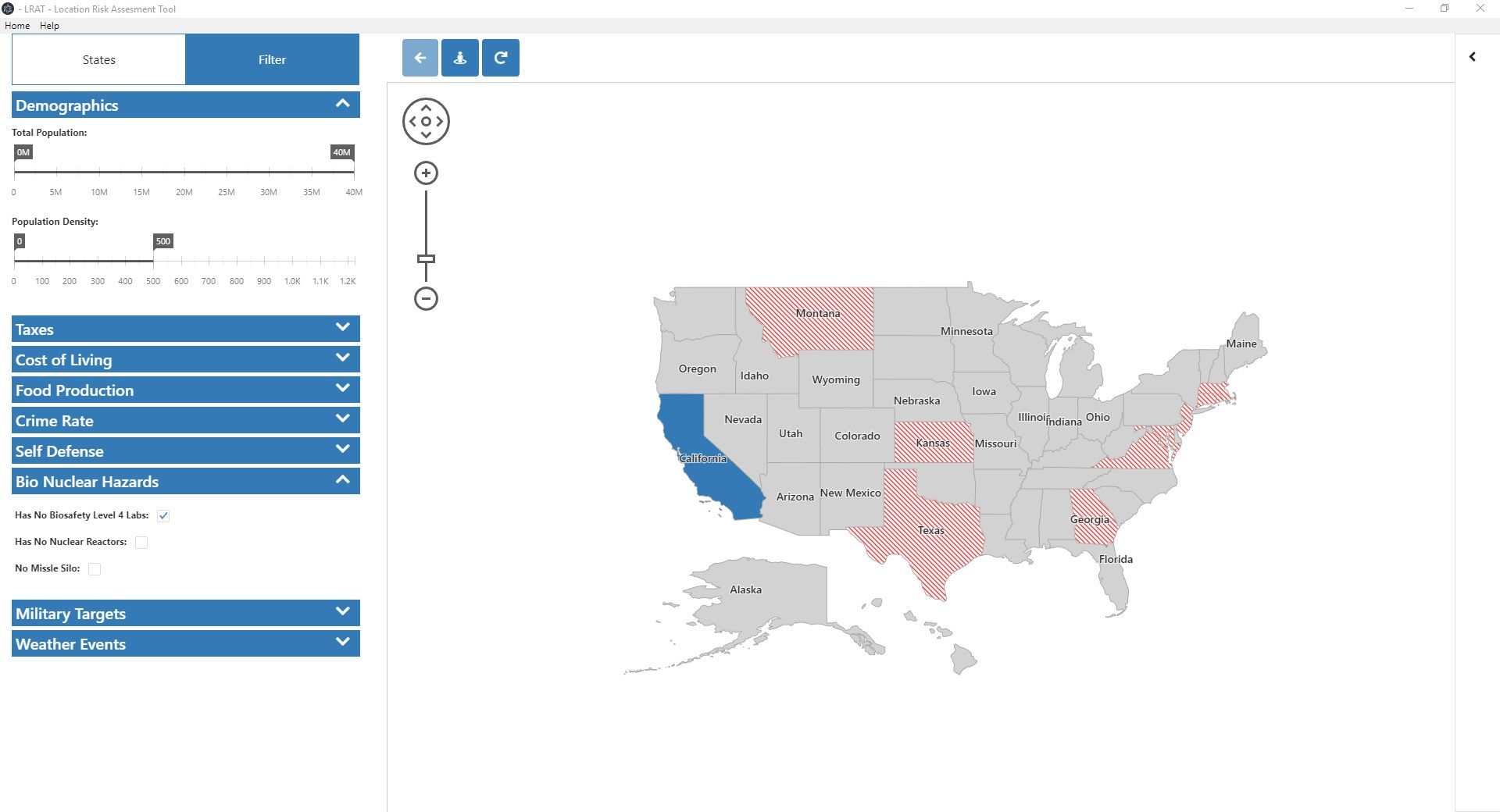 The County Filter lets you identify counties that meet your criteria