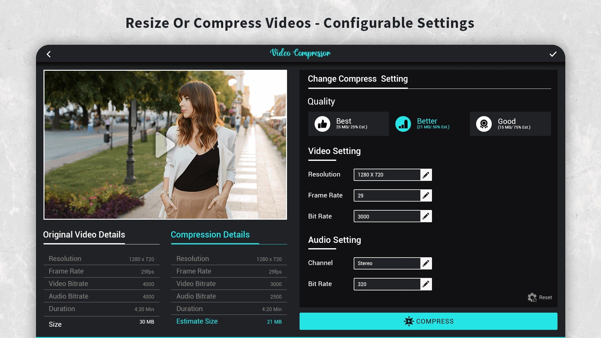 Video Compressor: Resize & Compress Video