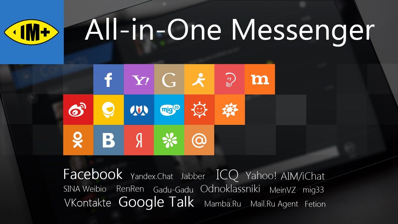 All popular instant messaging services in one app