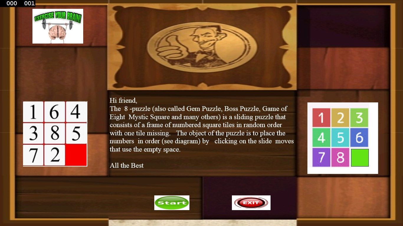 In this screen shot we saw the game description.