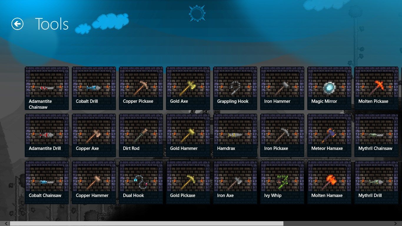 Snapshot of Tools-menu