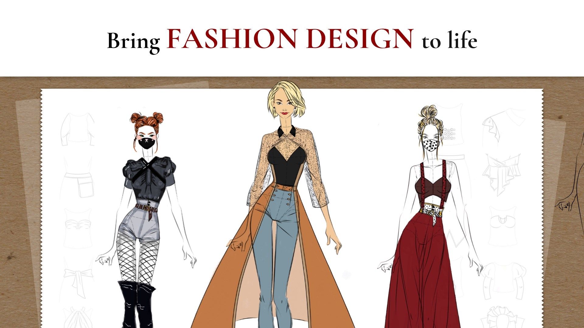 Fashionista Sketchbook - Clothes illustrations
