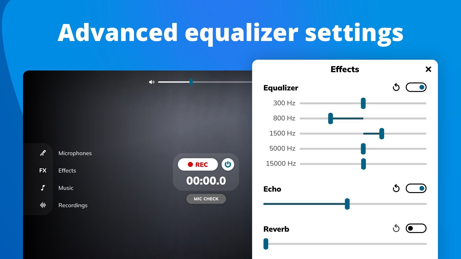 Singing Microphone - Songs Recorder & Editor