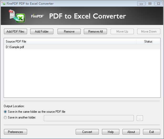 PDF to XLS (XLSX) Converter Full Version