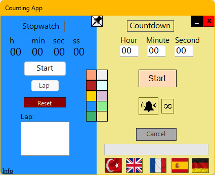 Counting App - Stopwatch & Countdown