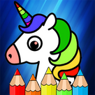 Kawaii Unicorn Coloring Book Game For Kids