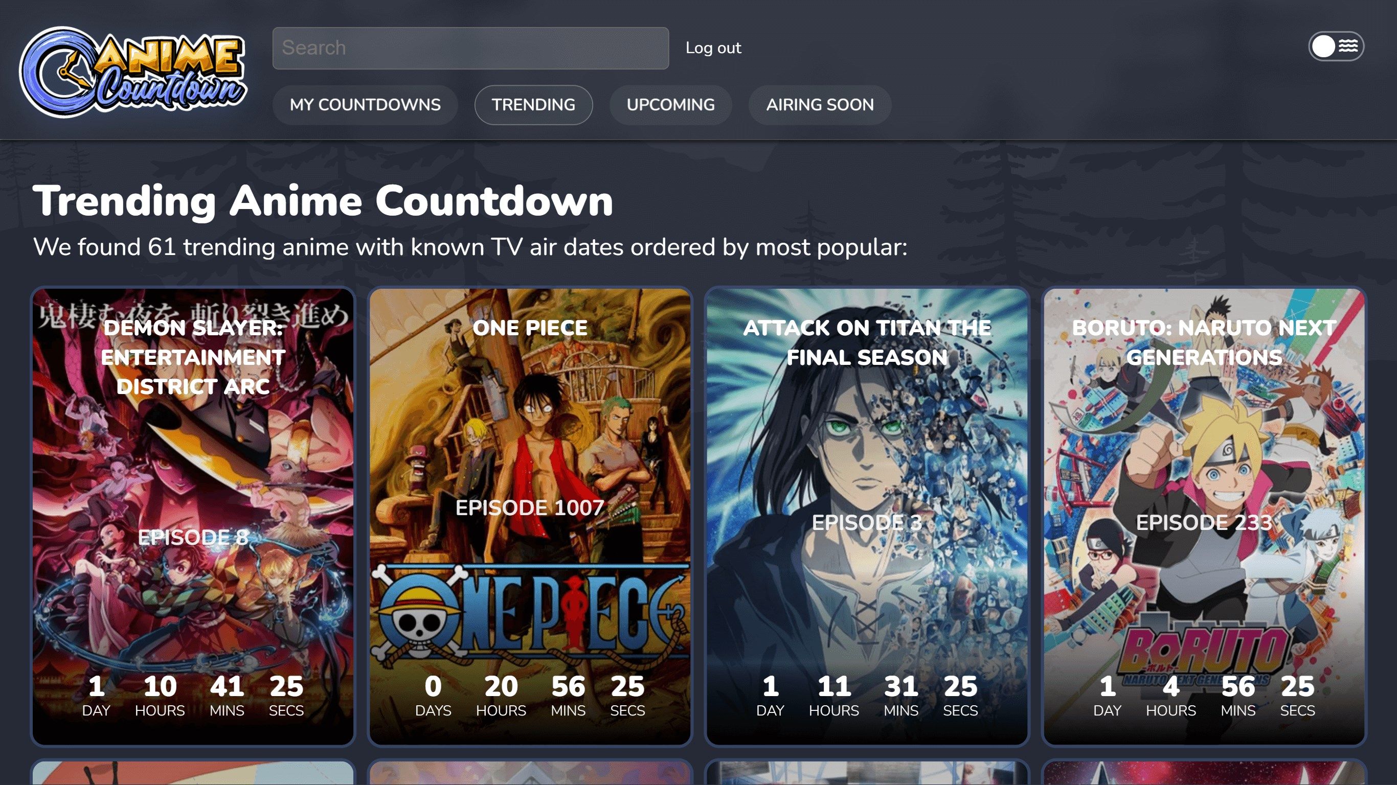Anime Countdown