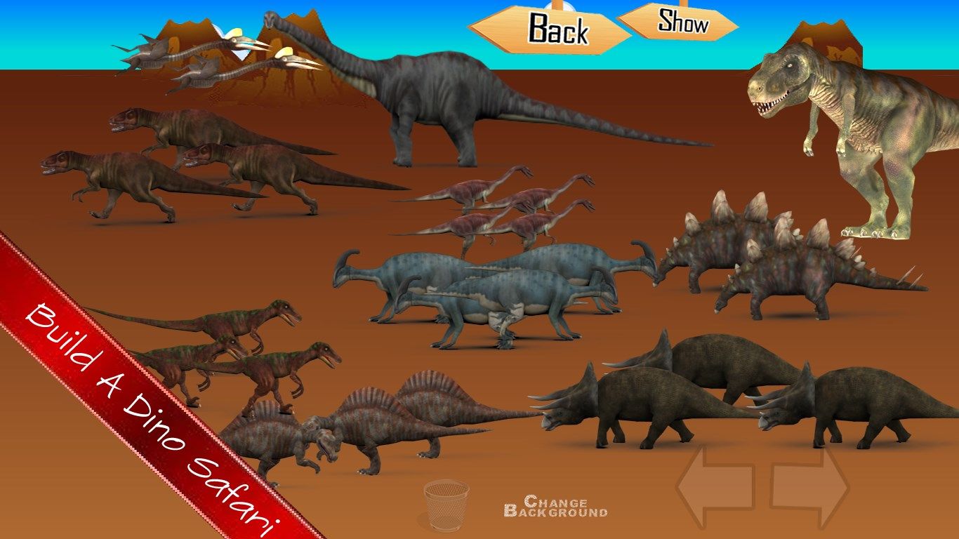 Design your very own dinosaur safari and show off your achievements.