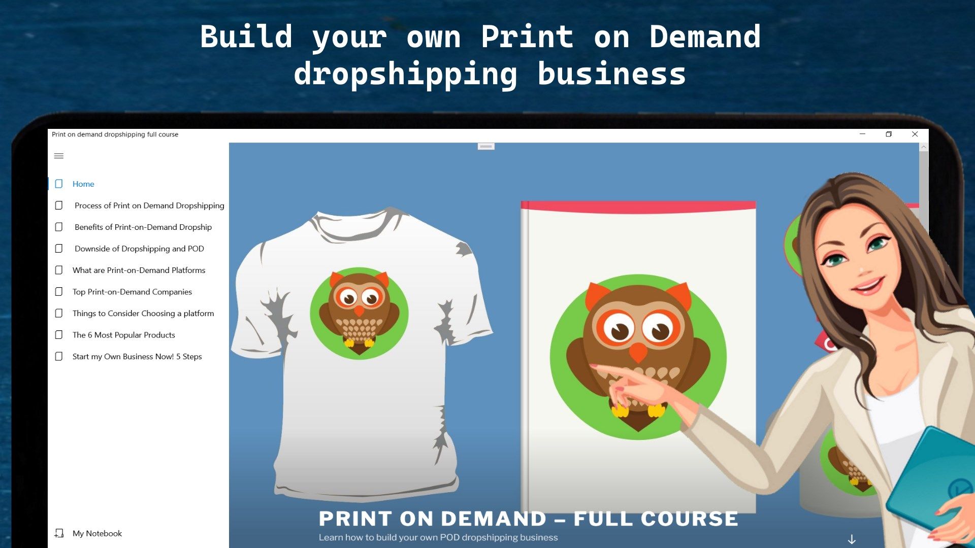 Print on demand dropshipping course