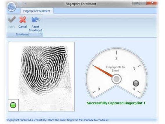 Optional - allow employees to punch in and out with their fingerprint