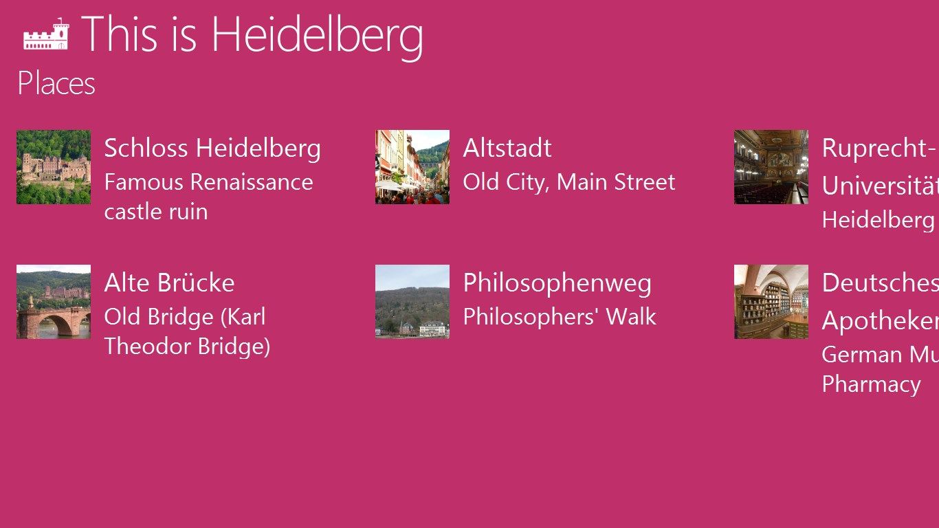 Heidelberg's most iconic places at your fingertips.