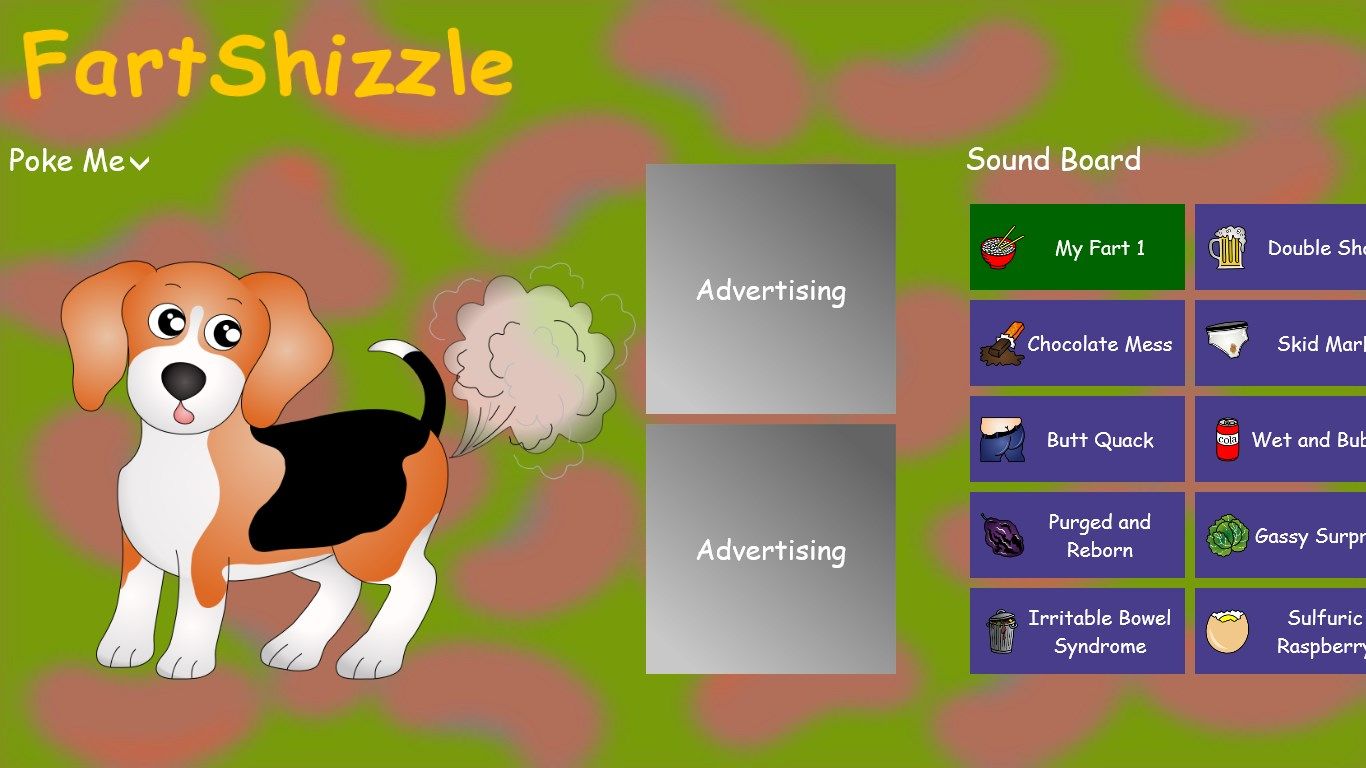 Additional animated character:  Poopy Puppy.