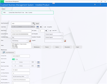 Installed Base Management - Own and Competitor Products