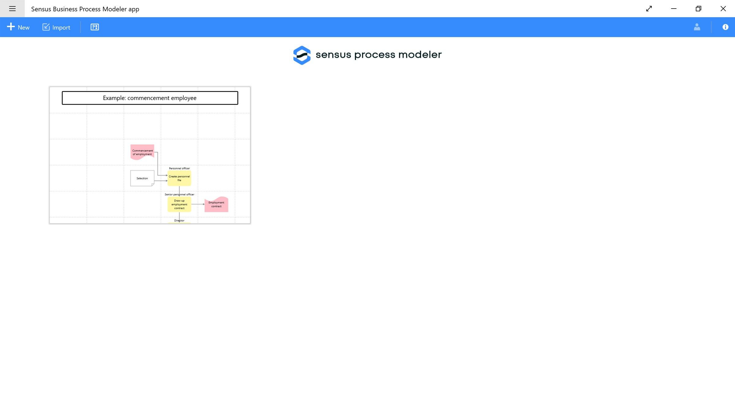 Sensus Business Process Modeler app