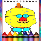 yellow Boby coloring book