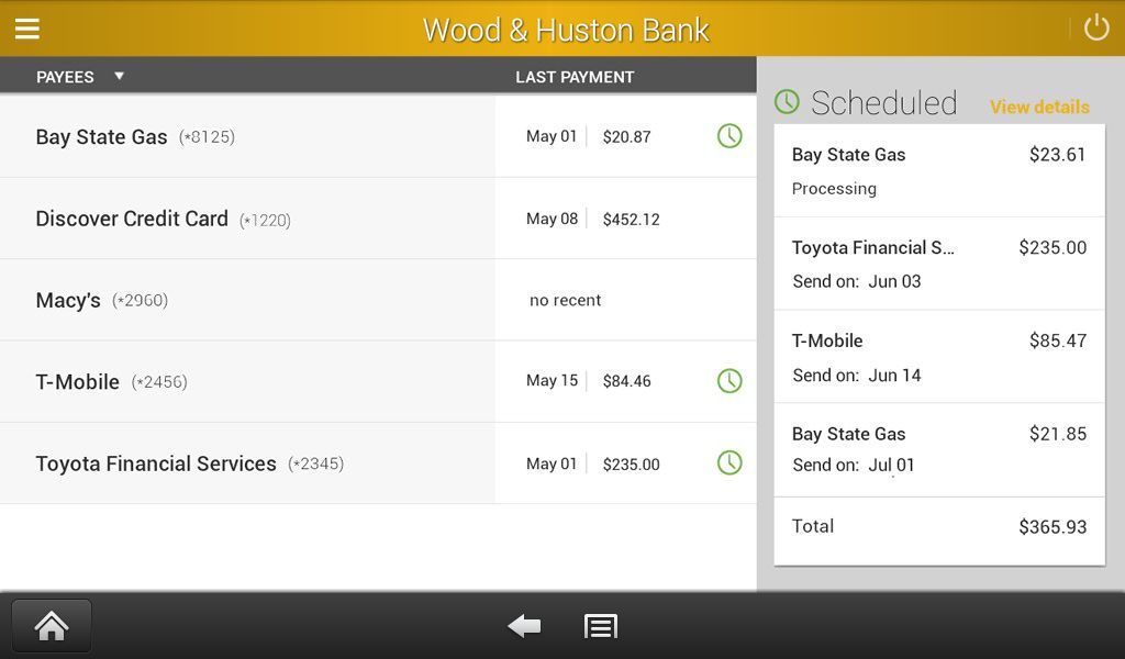 Wood & Huston Bank