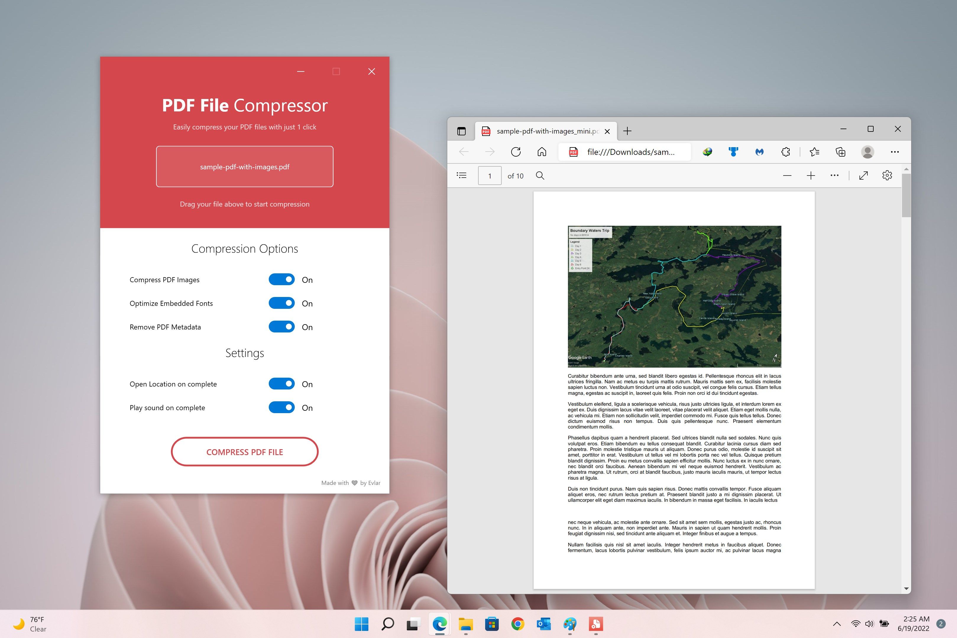TinyPDF - PDF File Compressor