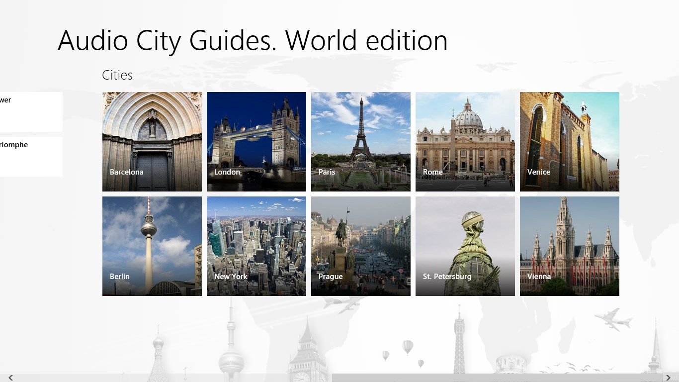 Audio City Guides. World edition