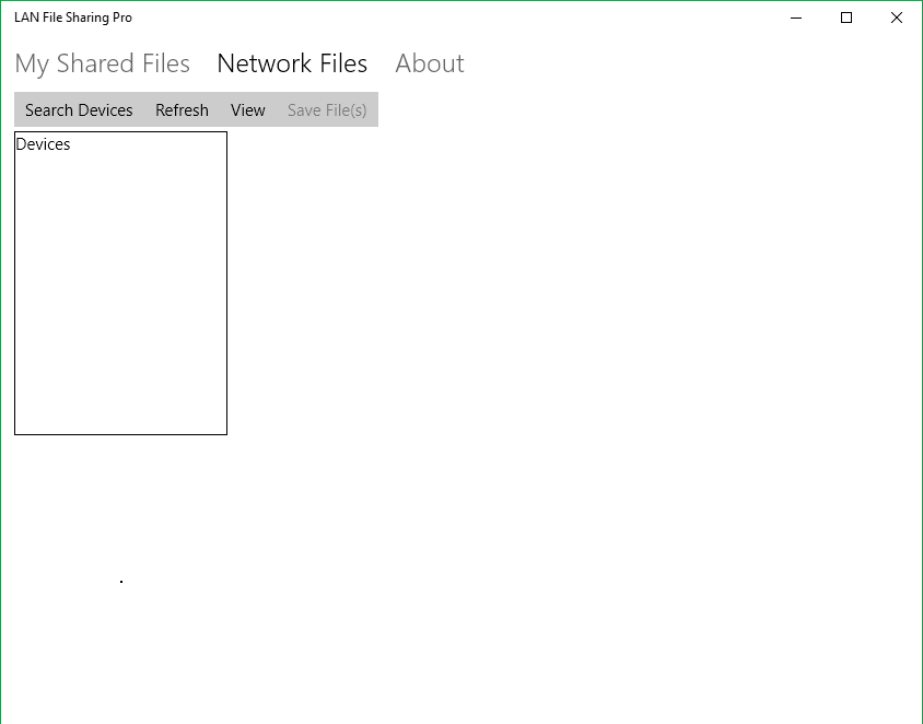 Network files interface