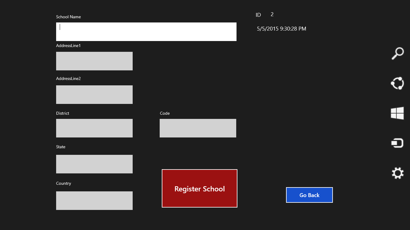 Register a School to the App