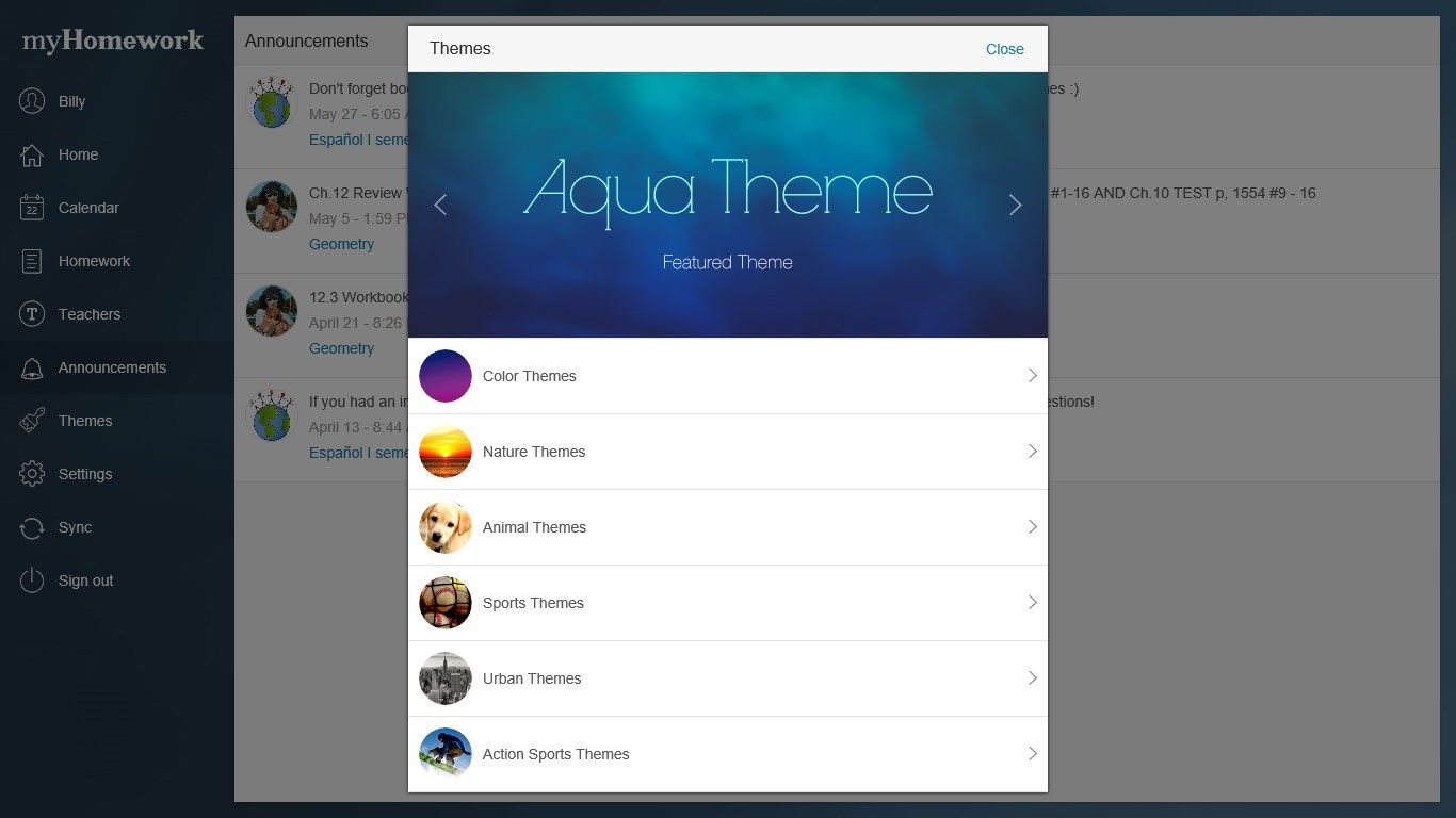 Premium users can customize the experience with over 60 themes.