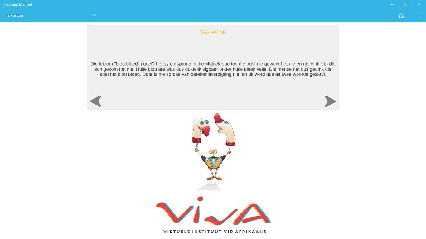 VivA-app: Aanlyn