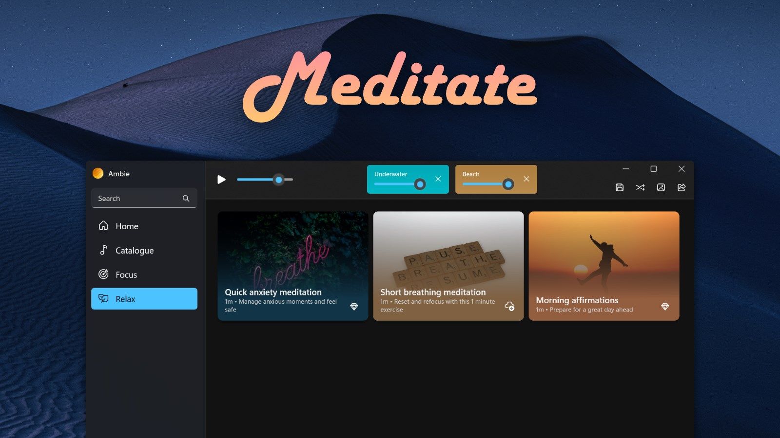 Practice self-care with meditation guides