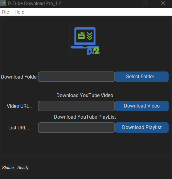 Here you can just copy and past Youtube Video or Playlist and select the location you wanna save in your PC  .   and  the Application will save it to you