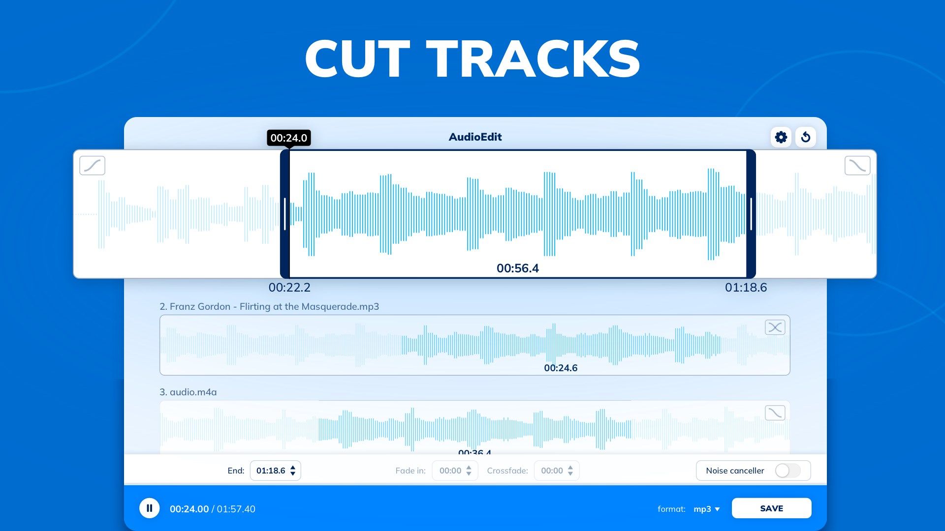 AUDIOEDIT: Audio Editing Tool