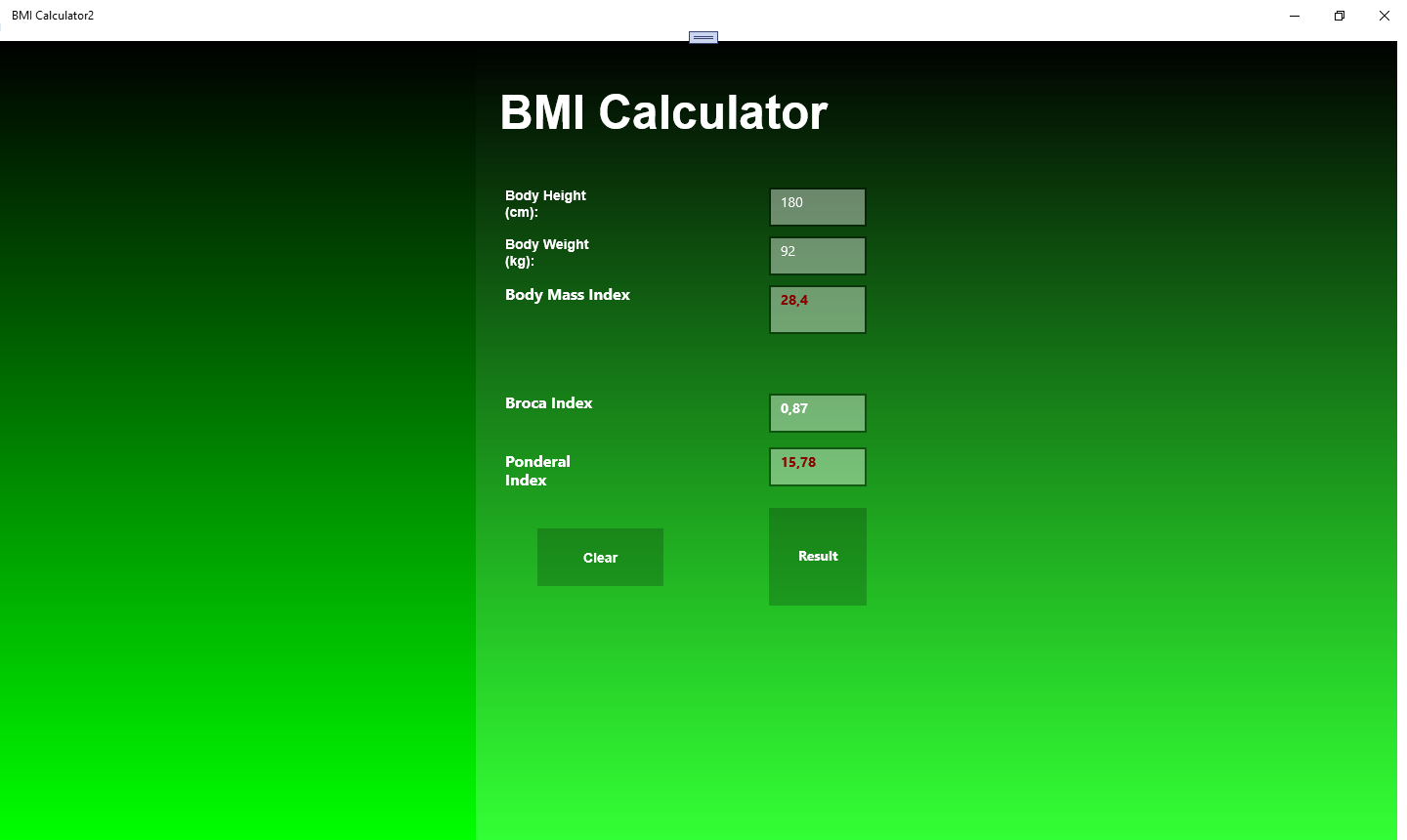 BMI Calculator2