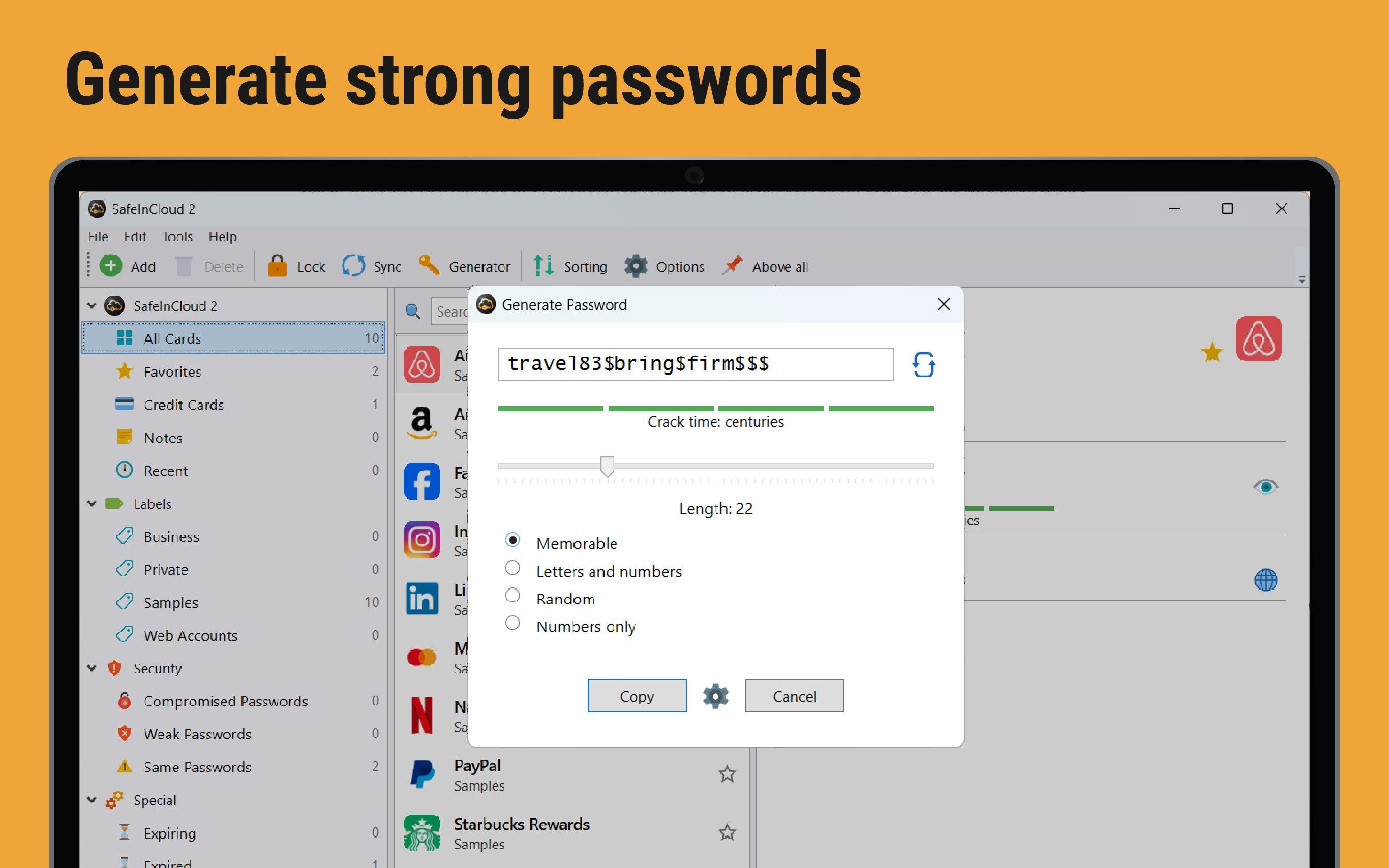 Password Manager SafeInCloud