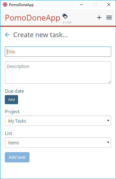 Edit or create tasks in supported services