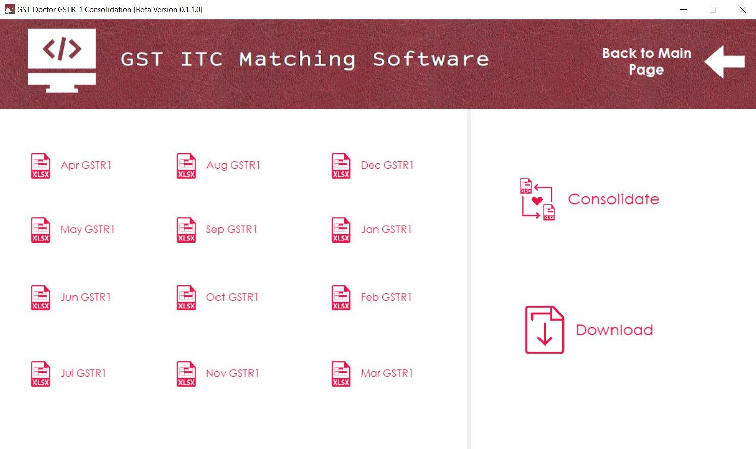 GST Doctor ITC Matching Software Pro