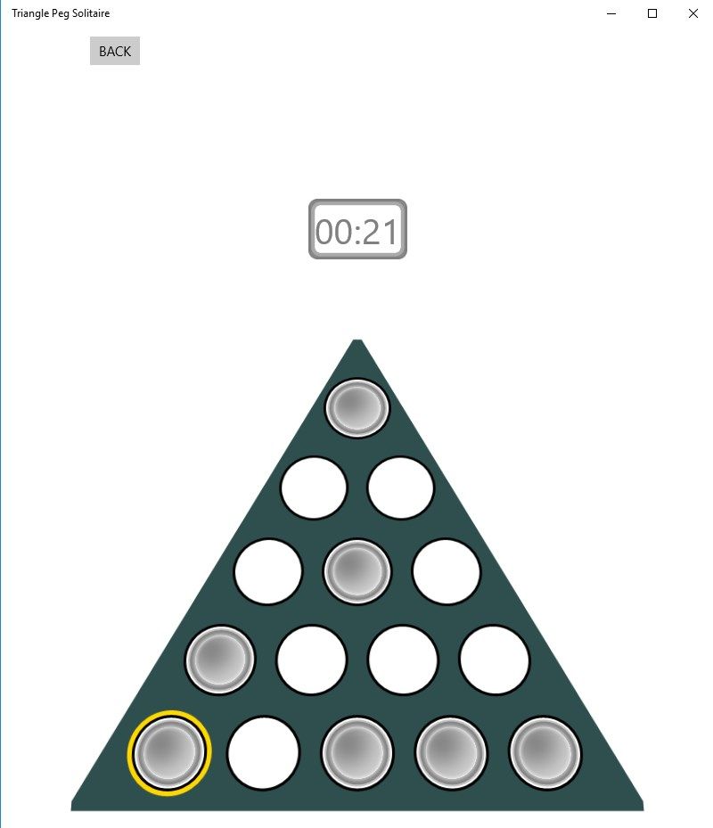 Triangle Peg Solitaire