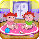 Alice's playingtime with baby twins - free kid games