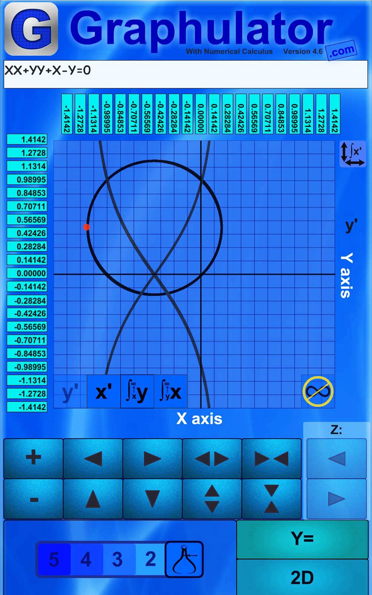 Graphulator - Graphing Calculator Trial