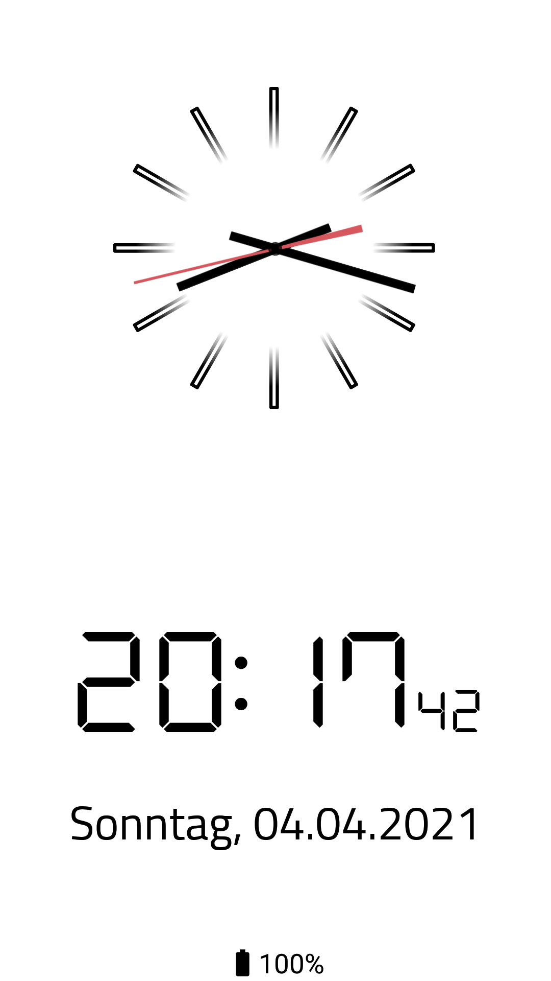Analog & Digital Clock Screensaver