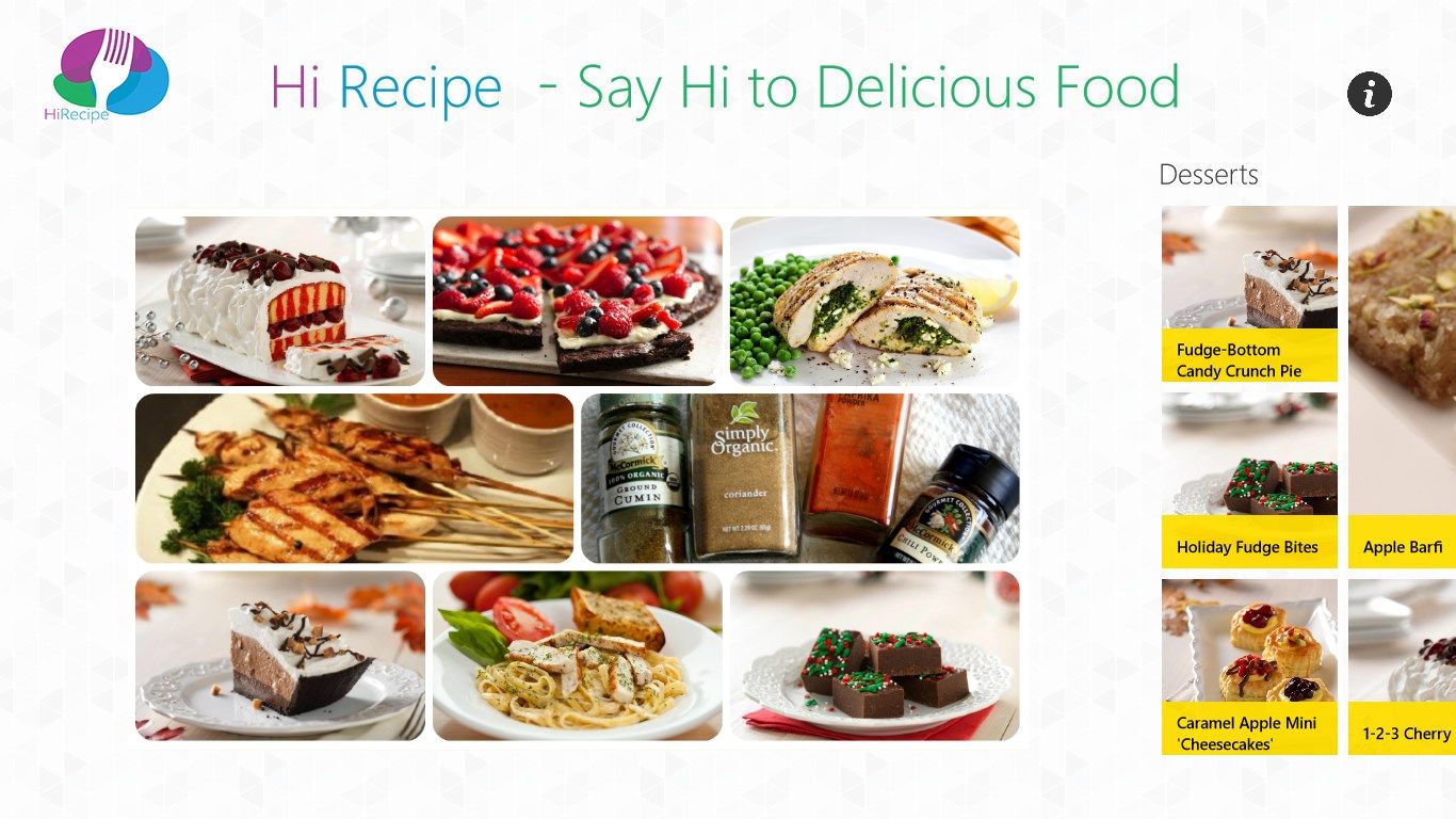 Recipes Home Page