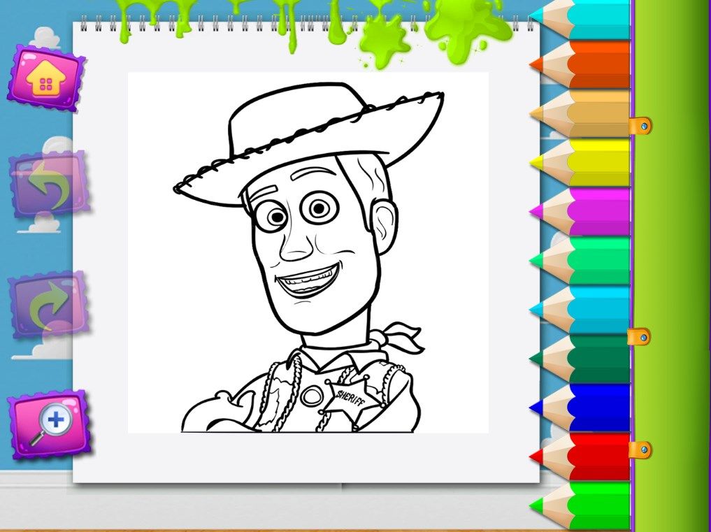Toy Coloring Story Book