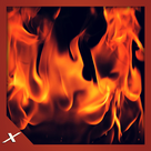 Virtual Flames - Slow Motion Fireplace
