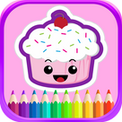 Party Cup cake Coloring Book