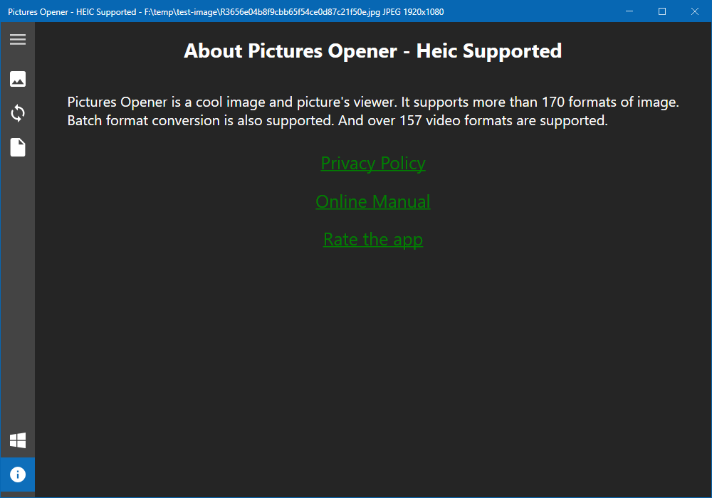 Pictures Opener - HEIC Supported